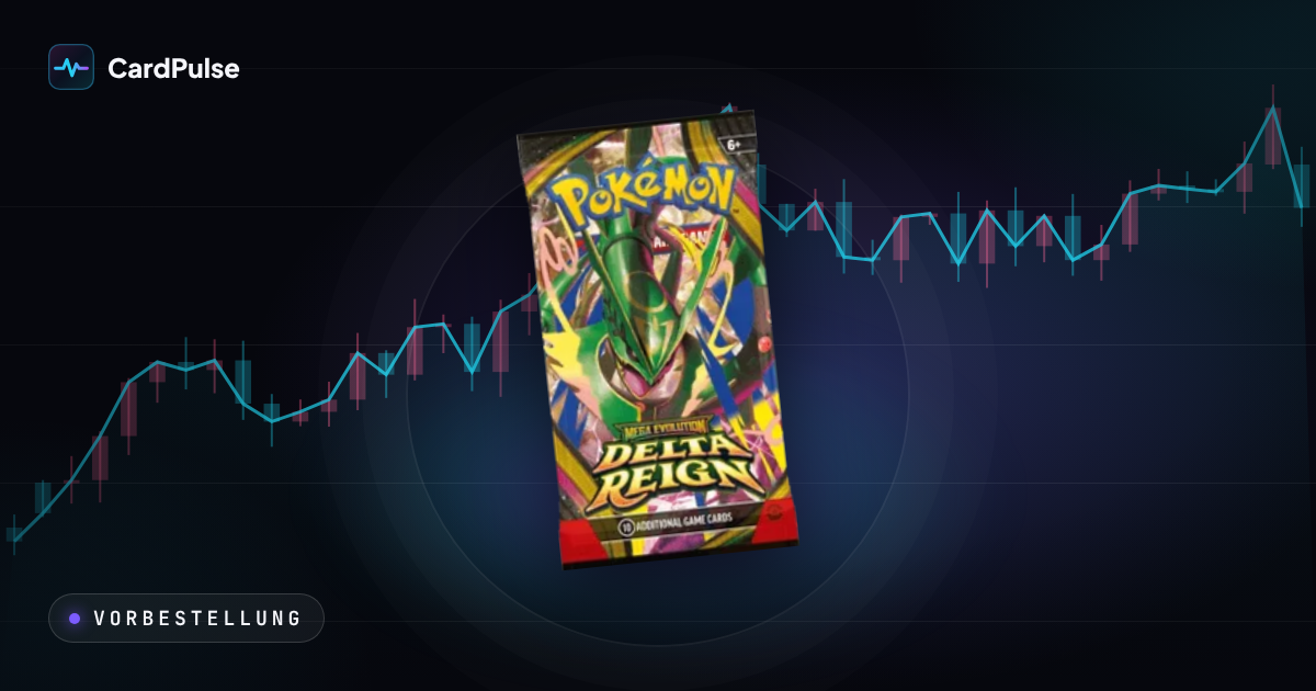 Elite Trainer Box Delta Reign vor einem CardPulse-Preisdiagramm